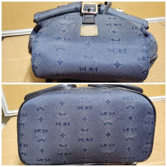 Authentic Mcm visetos Canvas/Leather Backpack - Picture 6 of 10